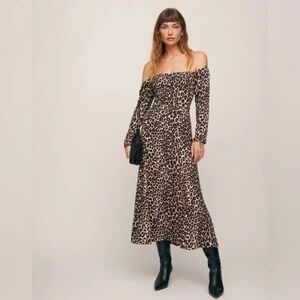 NWT REFORMATION Ballari Dress - leopard print (size 4)